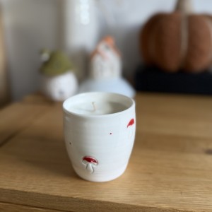 Bougie céramique Champignon...